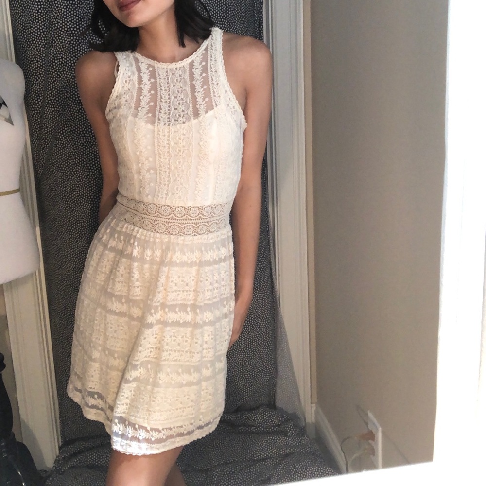 Abercrombie and Fitch off white dress